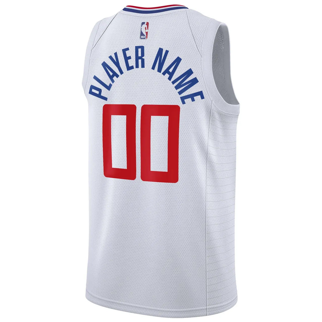 nike Clippers White Association Jersey - Hình 4