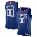 Clippers Blue Icon Custom Jersey