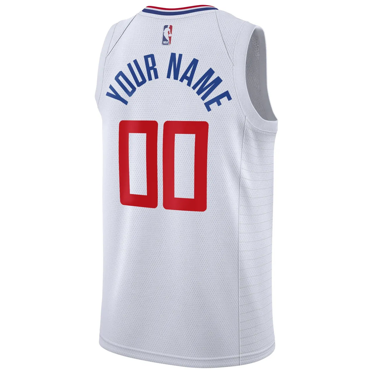 Clippers White Custom Jersey nike association - Hình 3