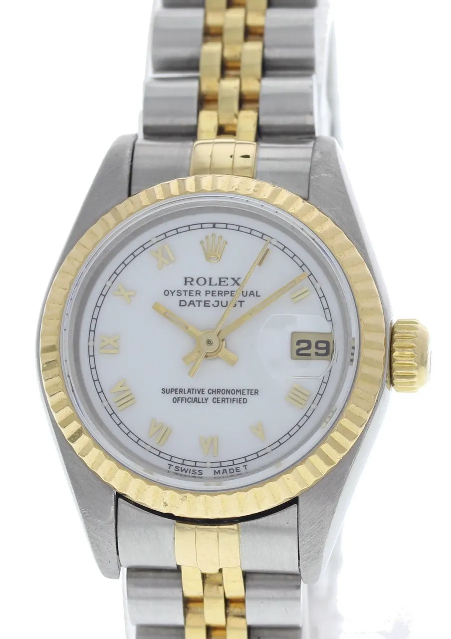 Rolex Datejust White Roman Dial - Hình 2
