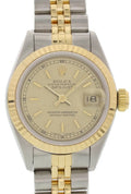 two tone Rolex Datejust Champagne Dial
