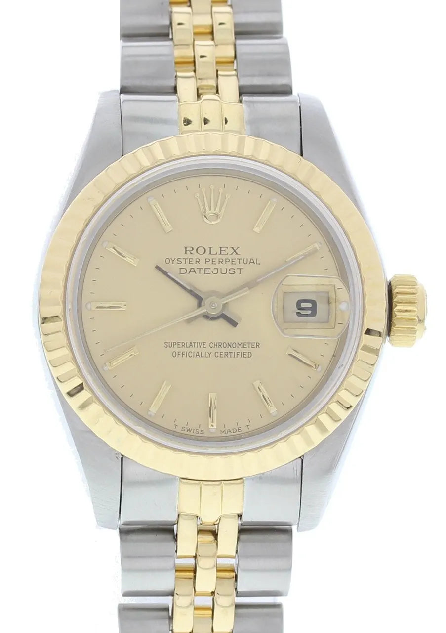 Rolex Gold Dial Two-Tone datejust steel