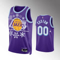 Lakers Purple Snowflake Jersey