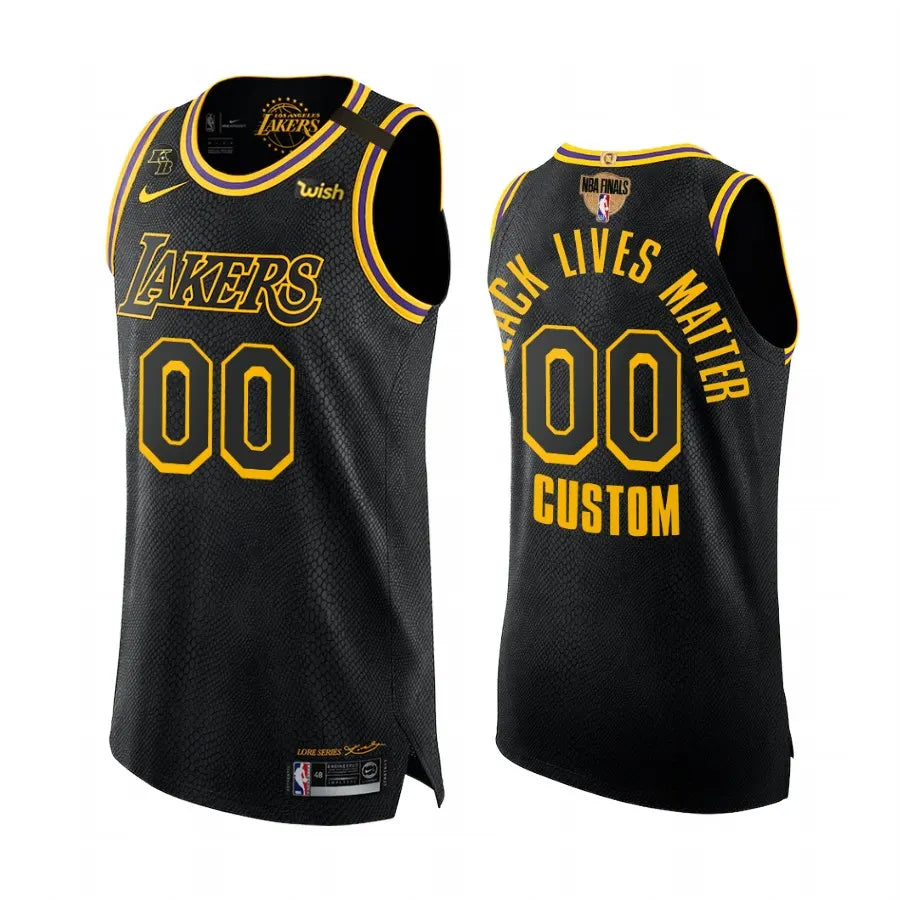 Lakers Black BLM Snakeskin Jersey