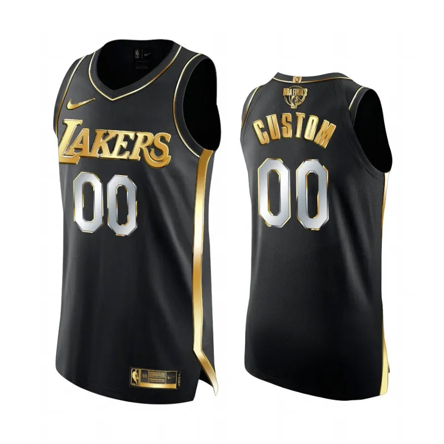 Lakers Black Gold Jersey