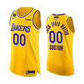 nike black Lakers Gold Custom Jersey
