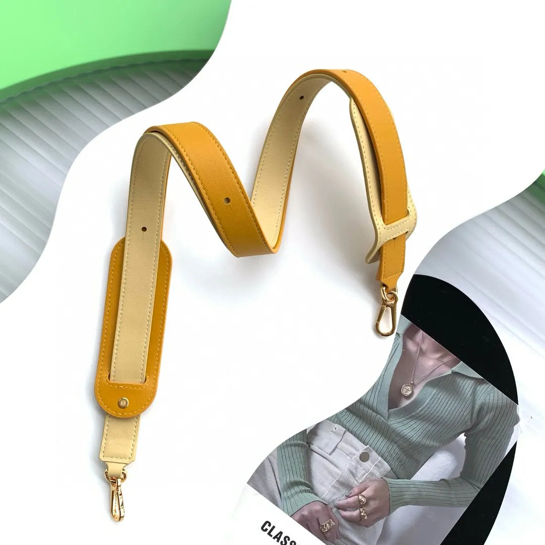 Loewe Mustard Leather Bag Strap - Hình 3