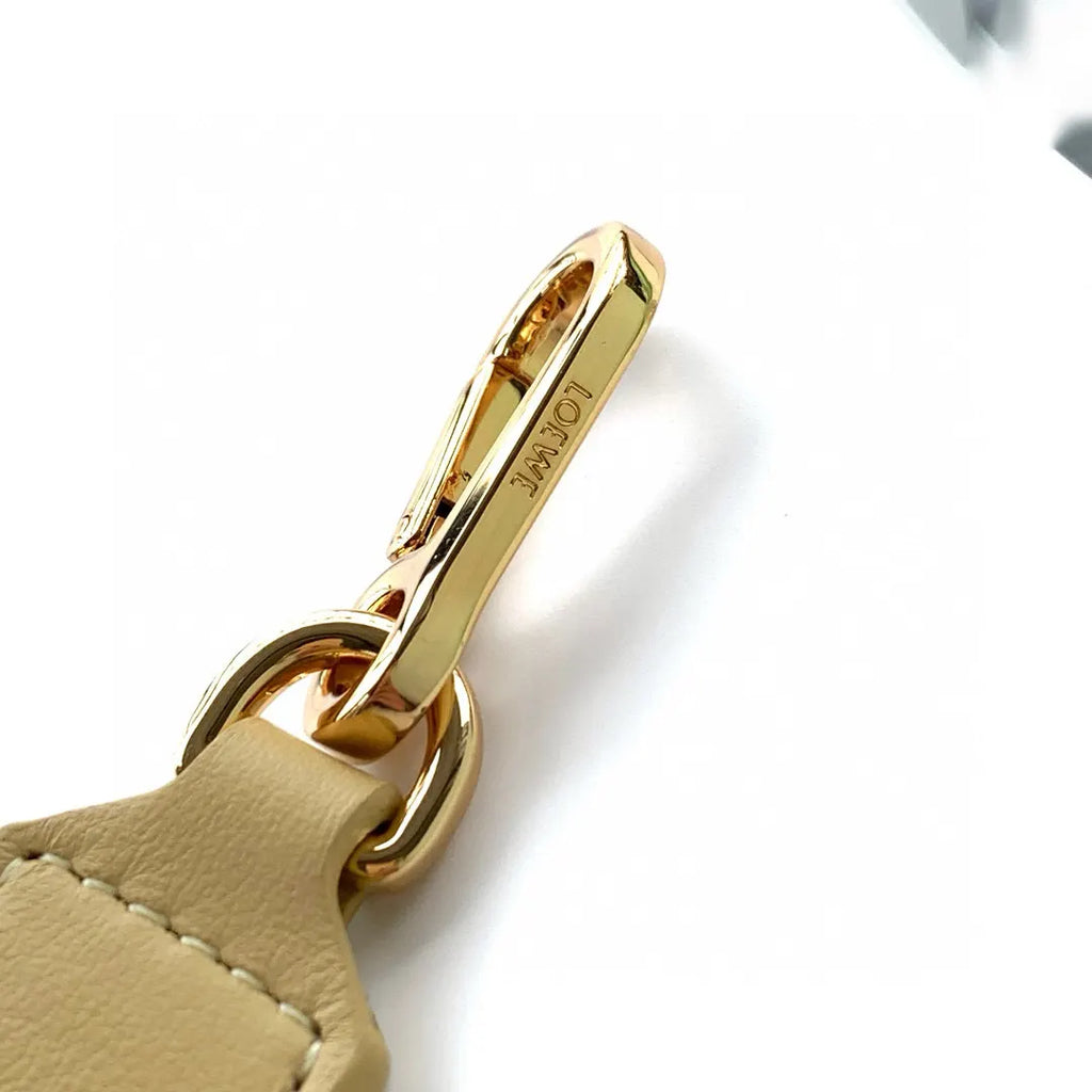 Loewe Mustard Leather Bag Strap - Hình 9