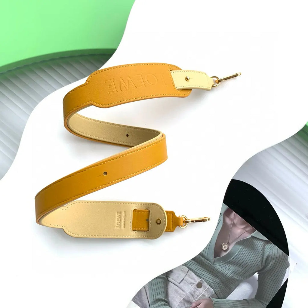 Loewe Mustard Leather Bag Strap