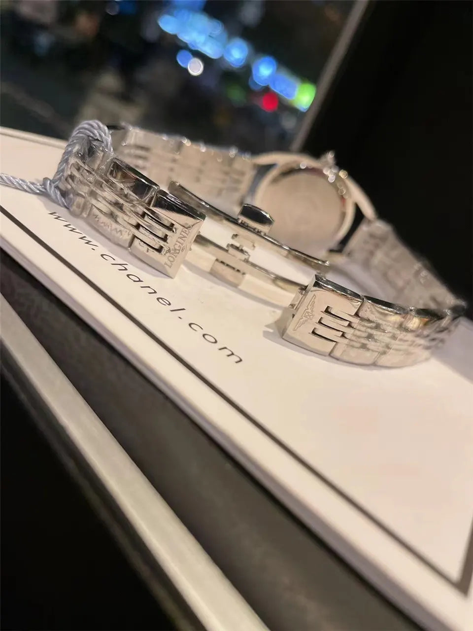 Longines White Dial Silver Watch - Hình 2