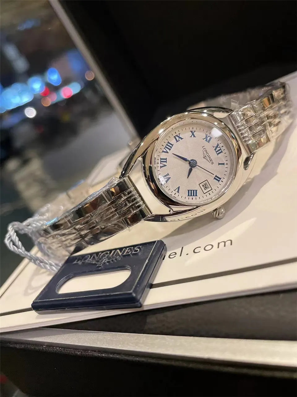 Longines White Dial Silver Watch