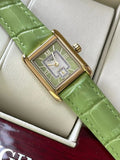 Longines Green Leather Watch