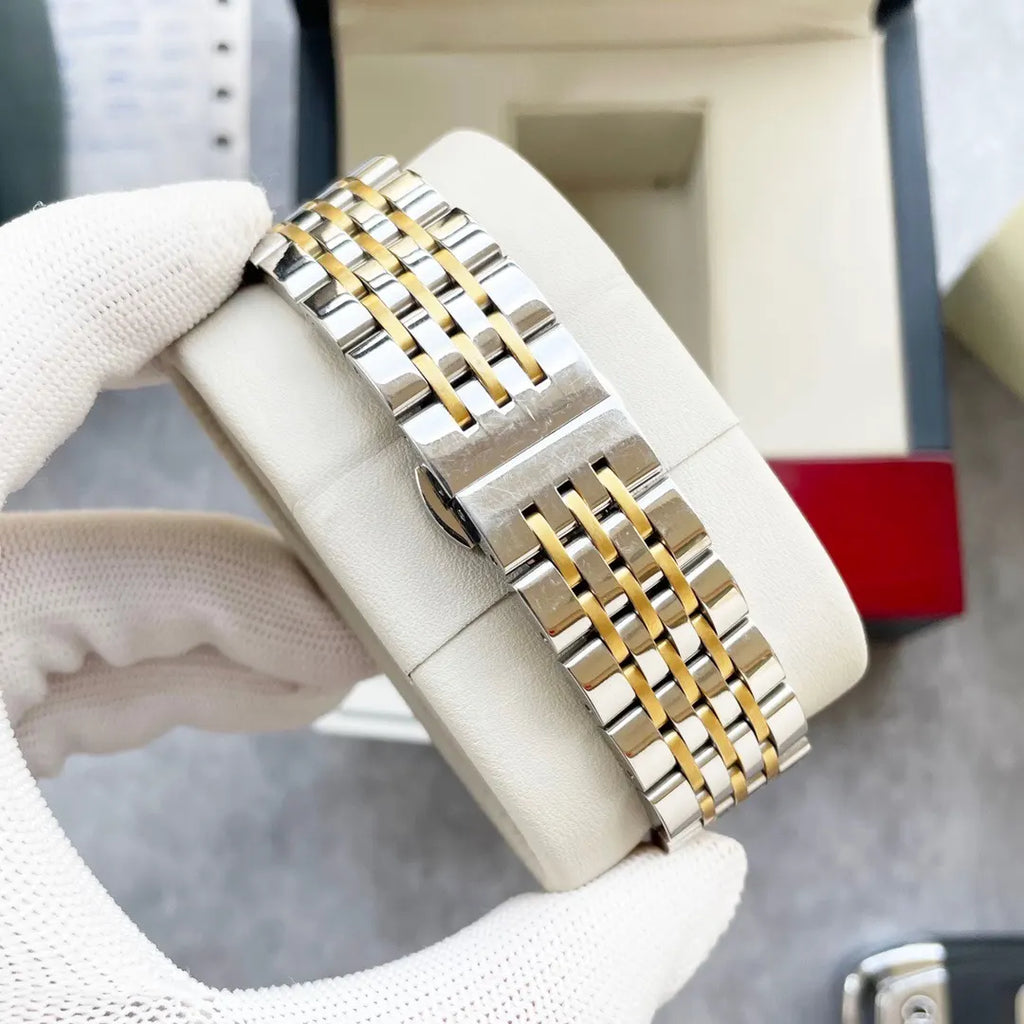 white Longines Elegant Two-Tone - Hình 4