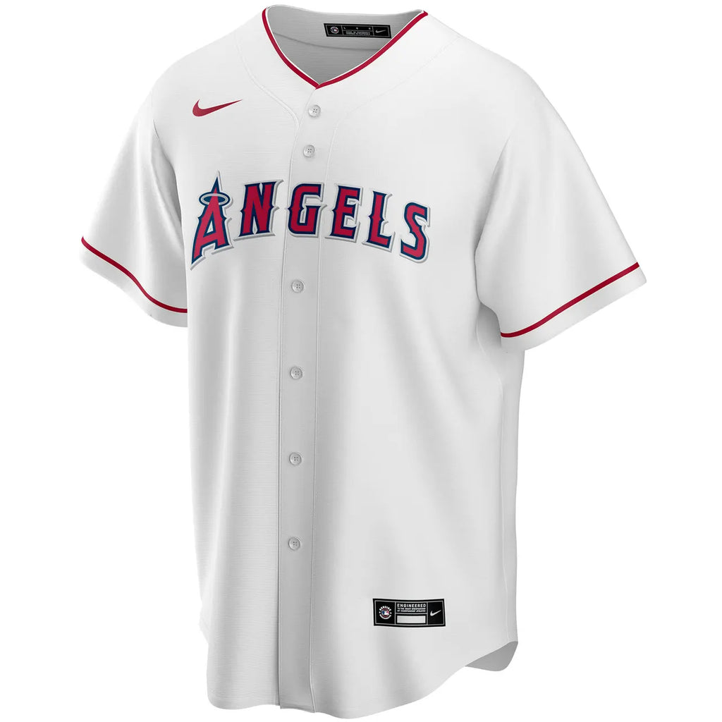 Angels Personalized White Home Jersey - Hình 3