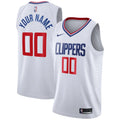 Clippers White Custom Jersey nike