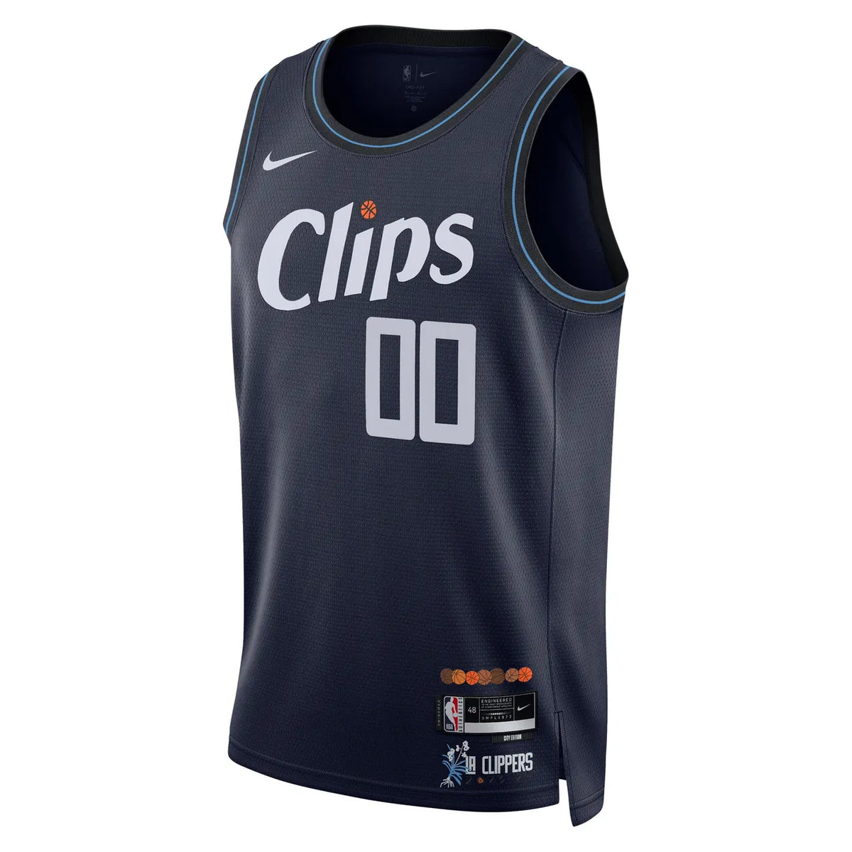 nike Clippers Navy Custom Jersey - Hình 2