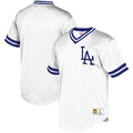 mitchell Dodgers White Mesh Jersey