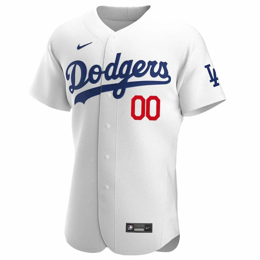 personalize Nike Dodgers White Custom Jersey - Hình 2