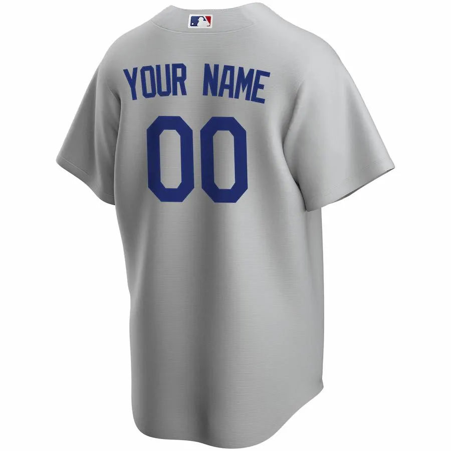 Dodgers Gray Custom Jersey nike - Hình 3