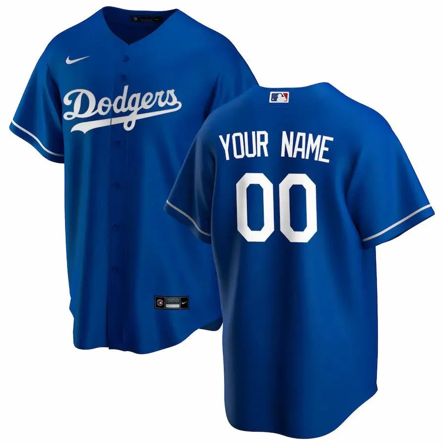 nike Dodgers Blue Custom Jersey
