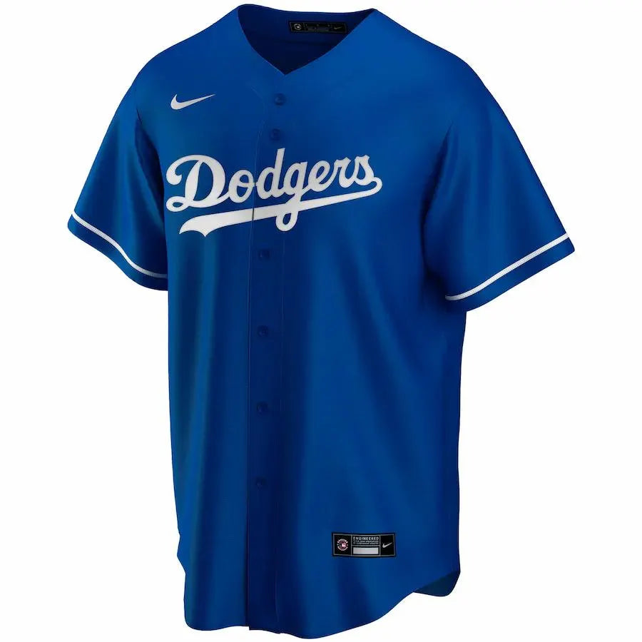 nike Dodgers Blue Custom Jersey - Hình 2