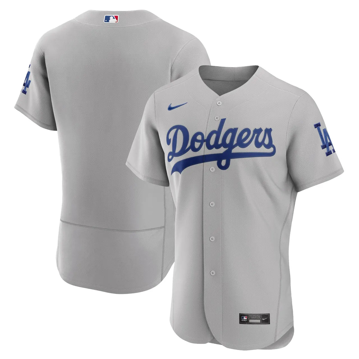 nike authentic Dodgers Gray Road Jersey