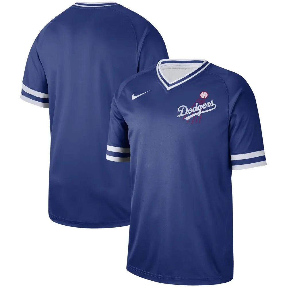 Dodgers Blue V-Neck Jersey