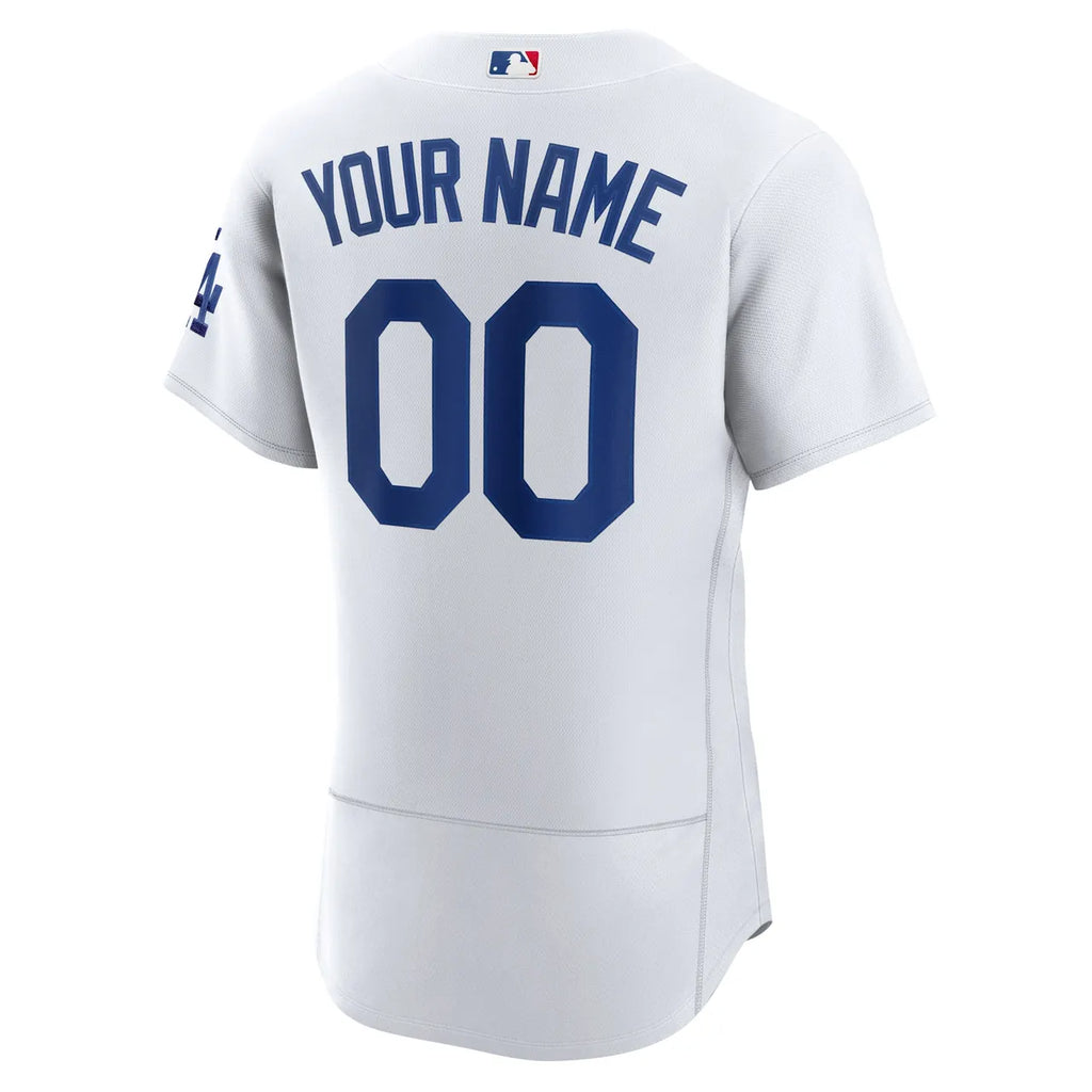 nike Dodgers White Custom Jersey - Hình 4