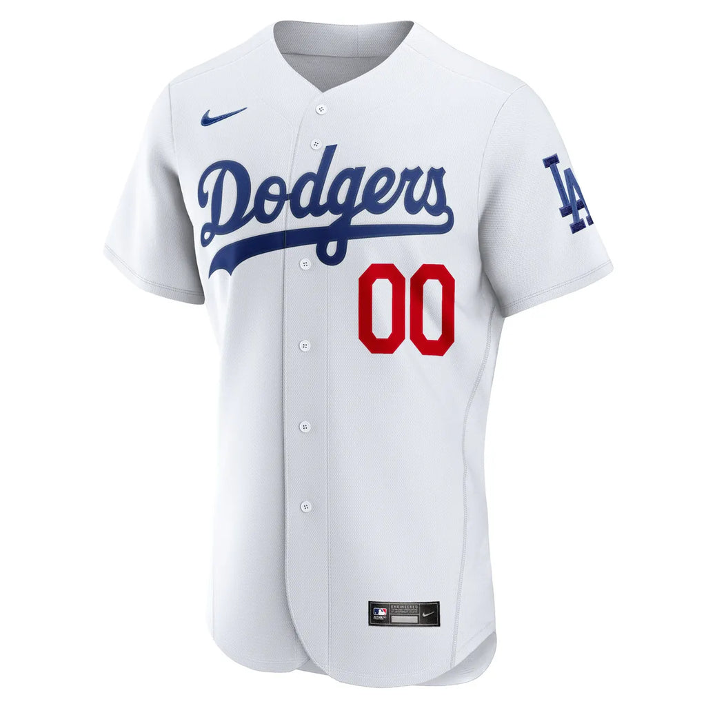 nike Dodgers White Custom Jersey - Hình 3