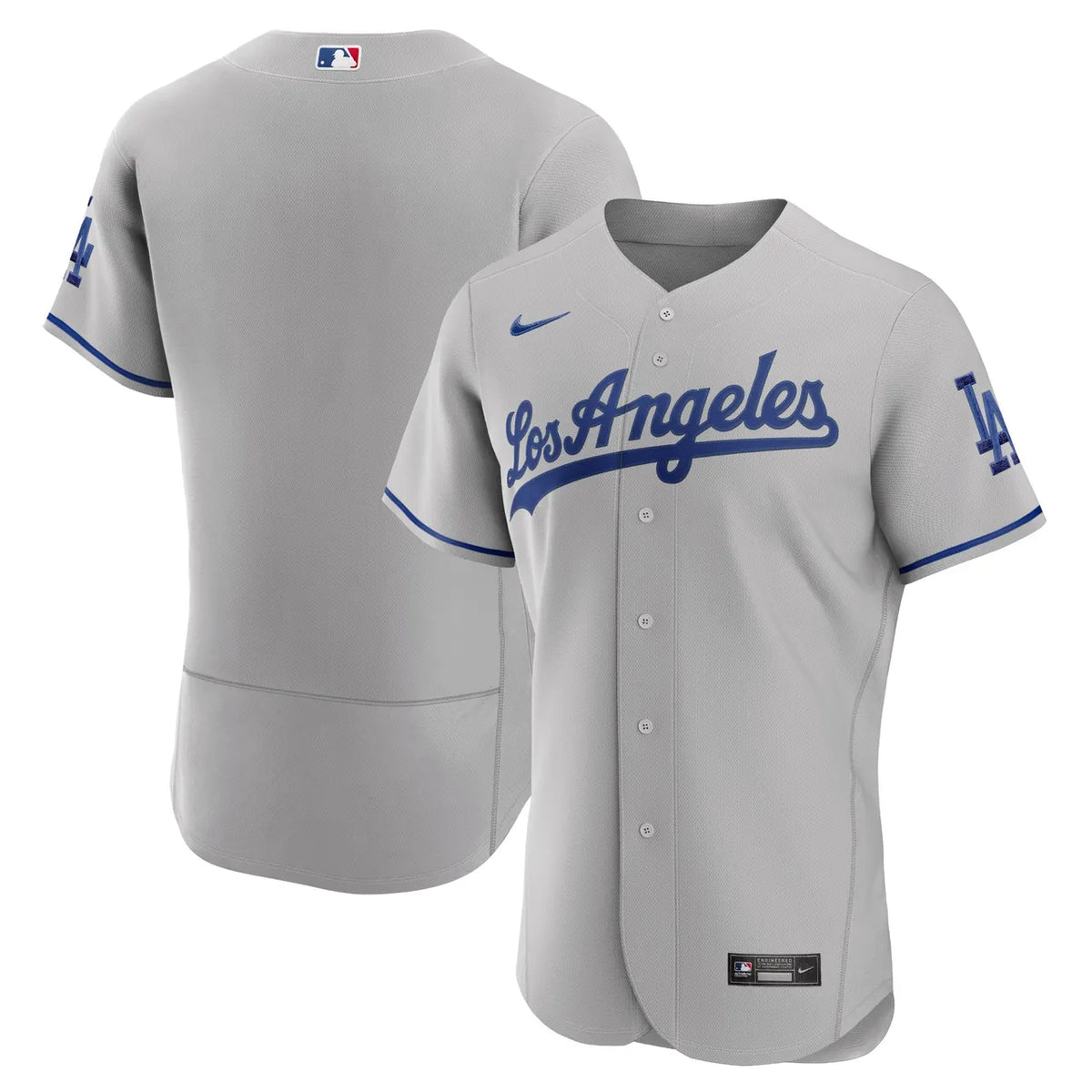 Dodgers Gray Cool Base Jersey