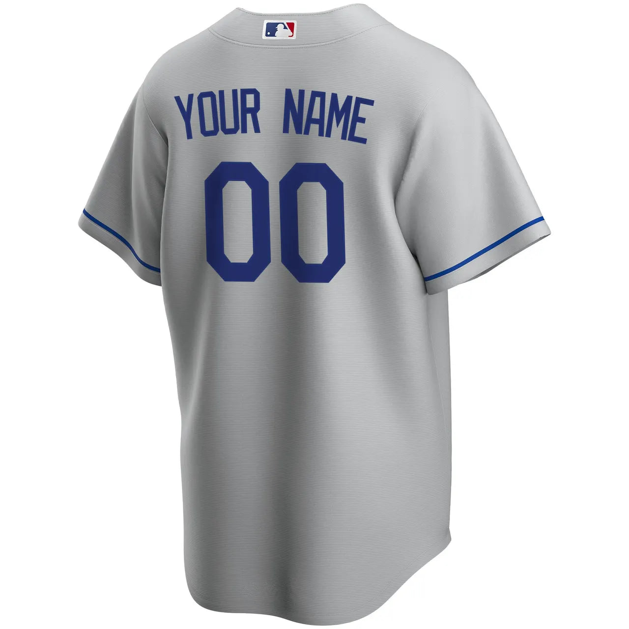 Dodgers Gray Road Custom Jersey - Hình 4