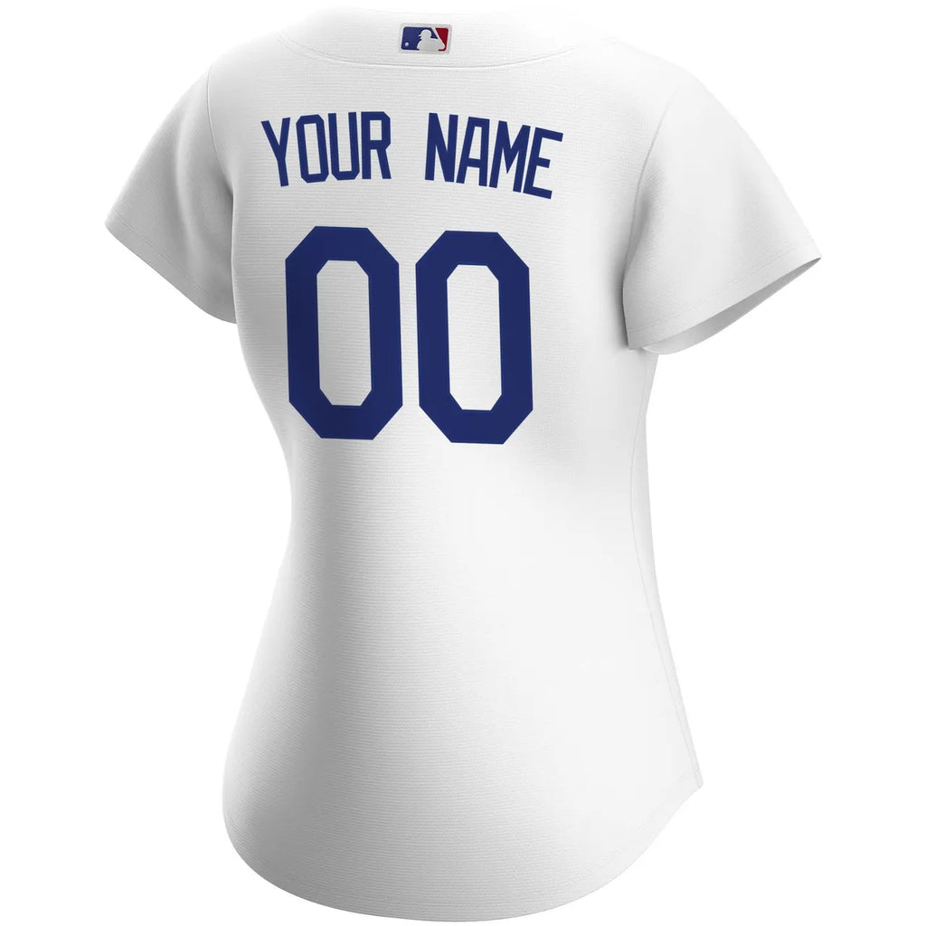 nike Dodgers White Custom Jersey - Hình 4