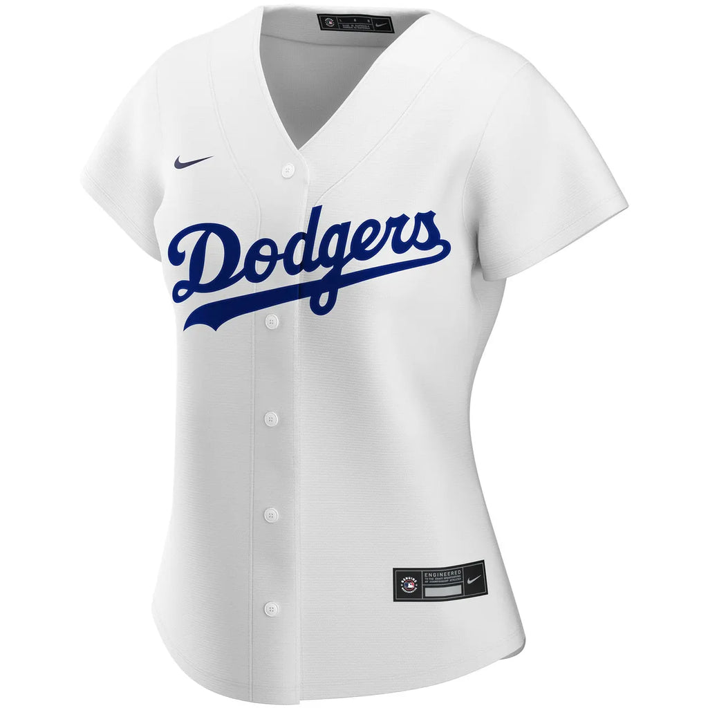nike Dodgers White Custom Jersey - Hình 3