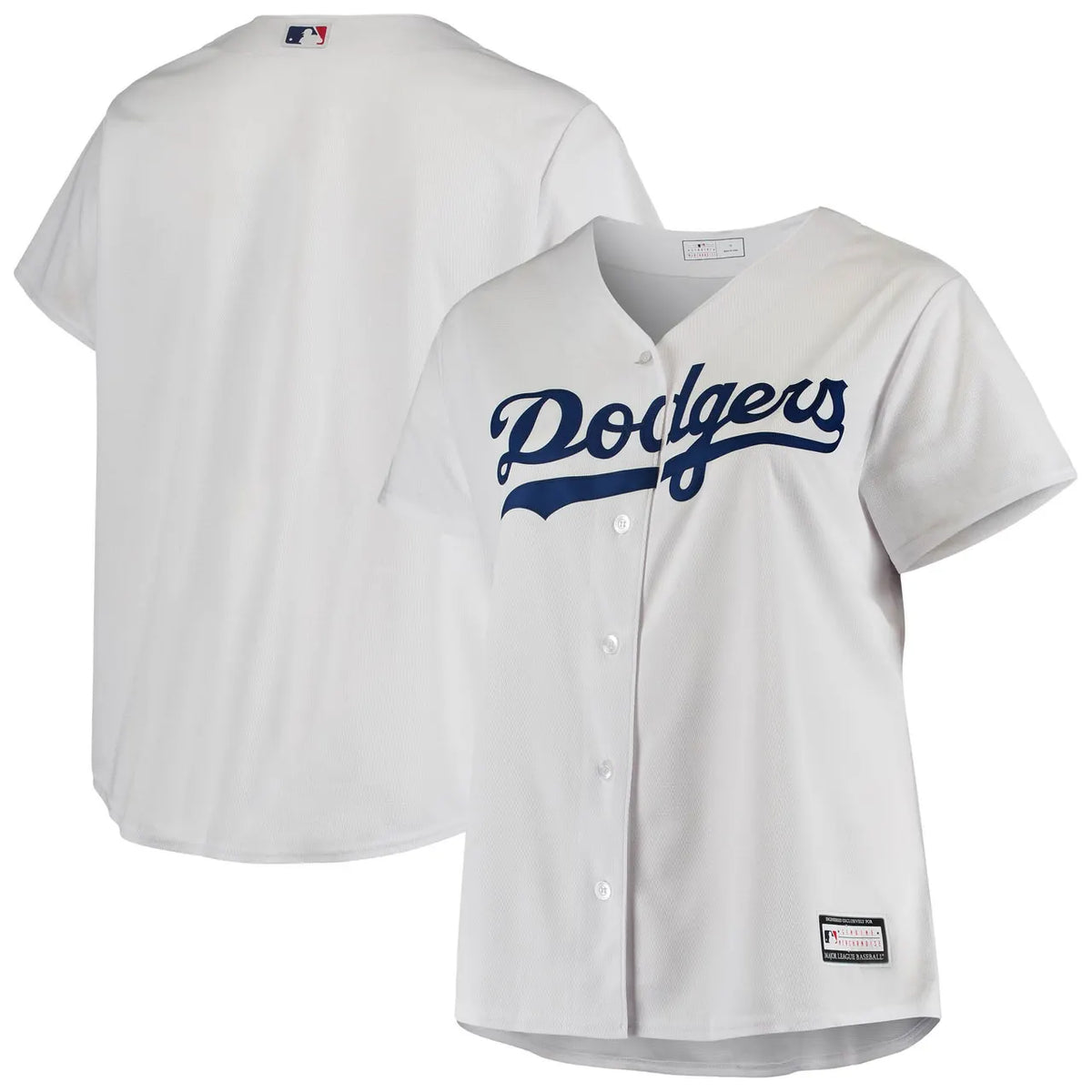 Majestic Dodgers White Jersey