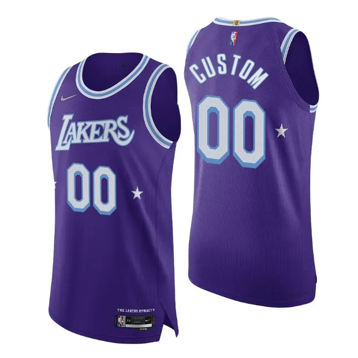 Lakers Purple Custom Jersey nike