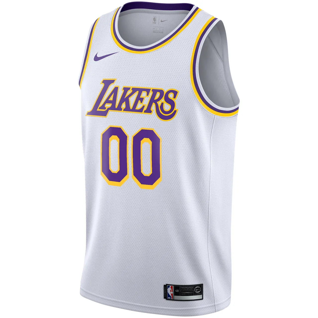 Lakers White Custom Jersey nike - Hình 2
