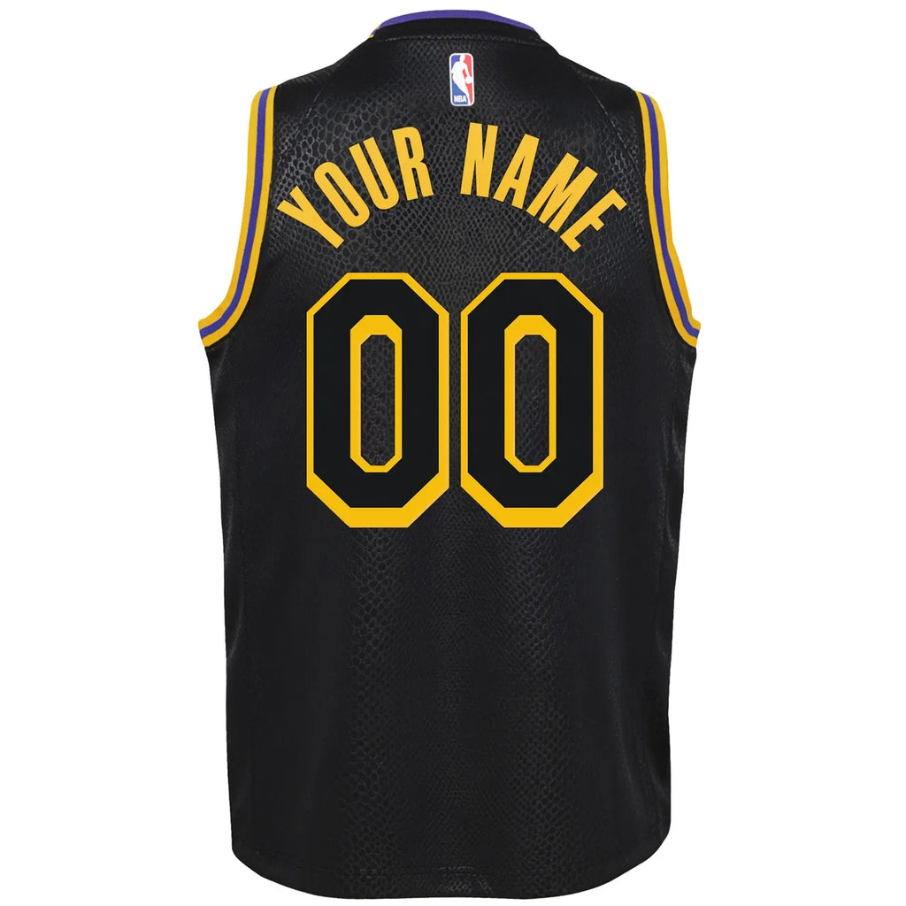 Lakers Black Snakeskin Jersey - Hình 3