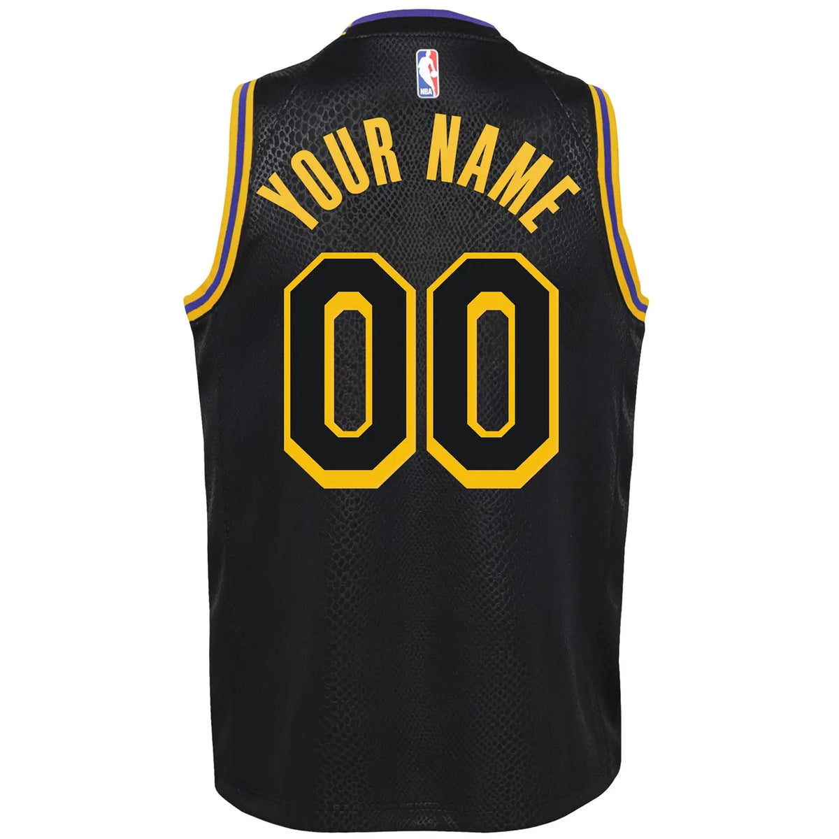 Lakers Black Snakeskin Jersey - Hình 3