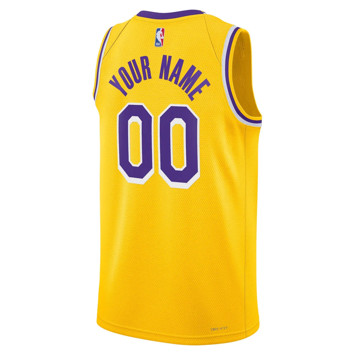nike personalized Lakers Gold Custom Jersey - Hình 3