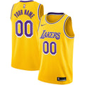 personalize Nike Lakers Gold Custom Jersey