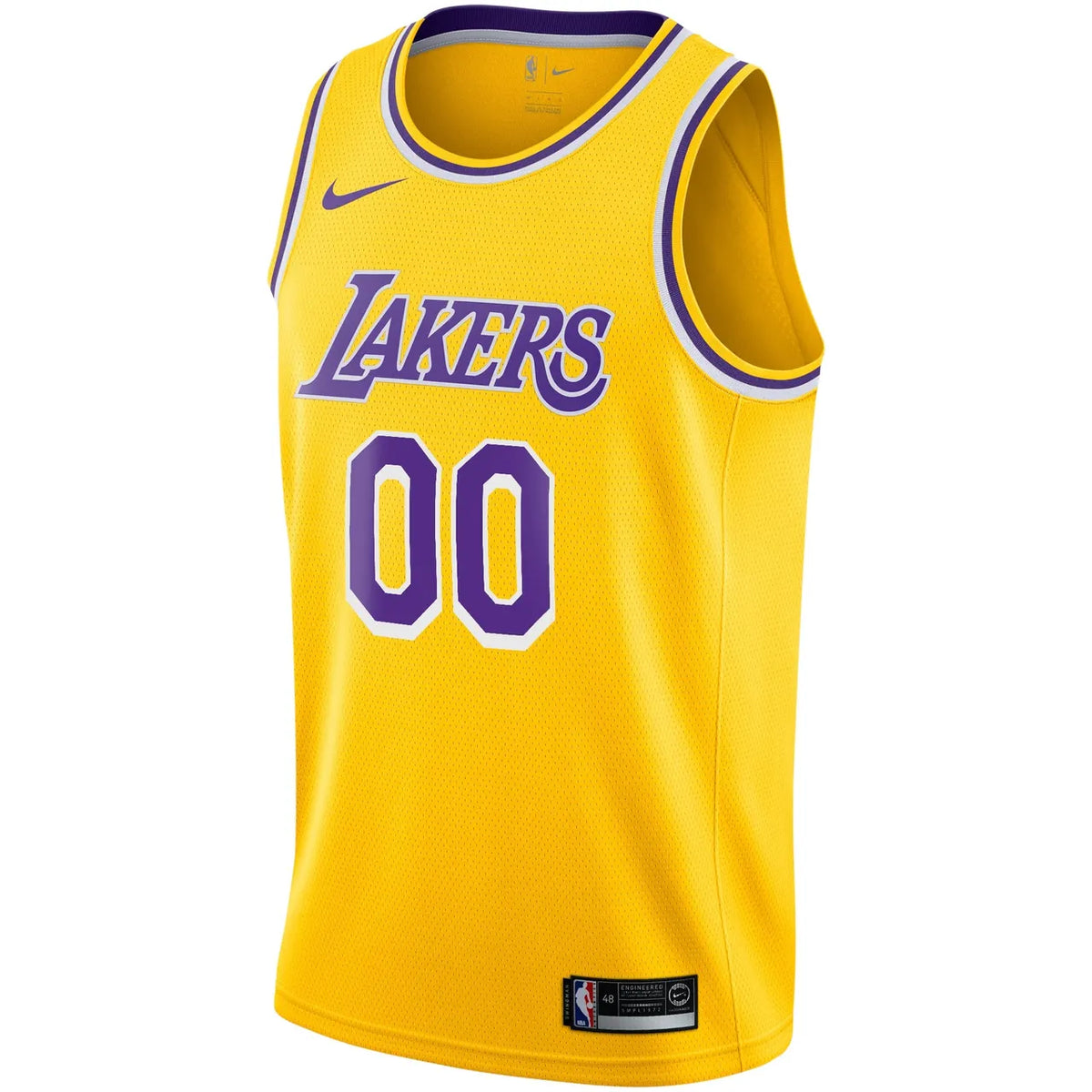 Lakers Gold Custom Jersey nike - Hình 2