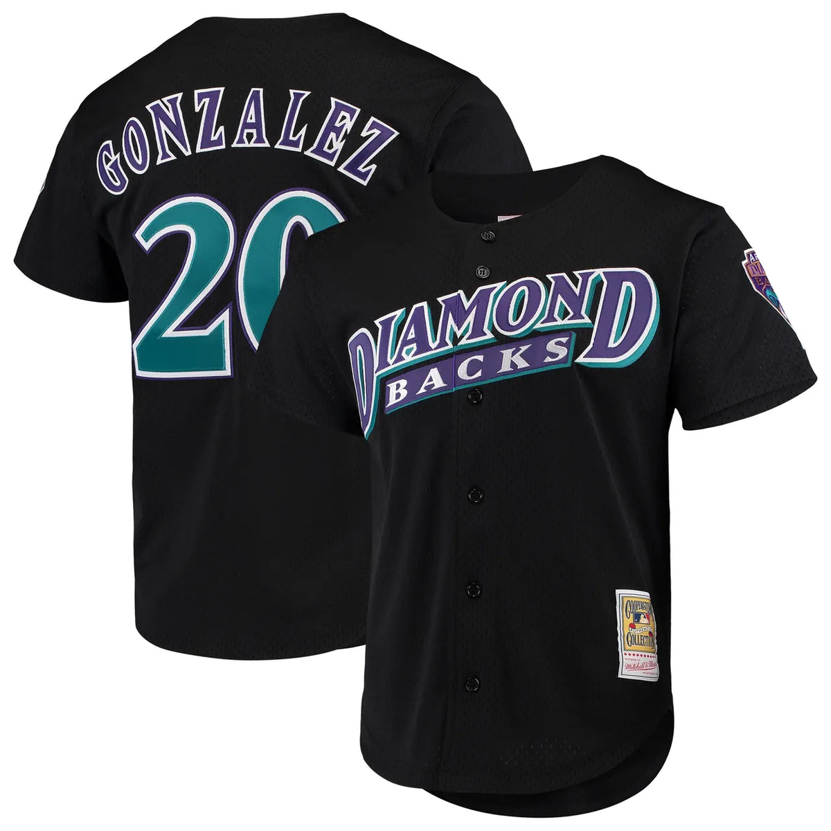 Mitchell & Ness Gonzalez D-Backs Black Jersey