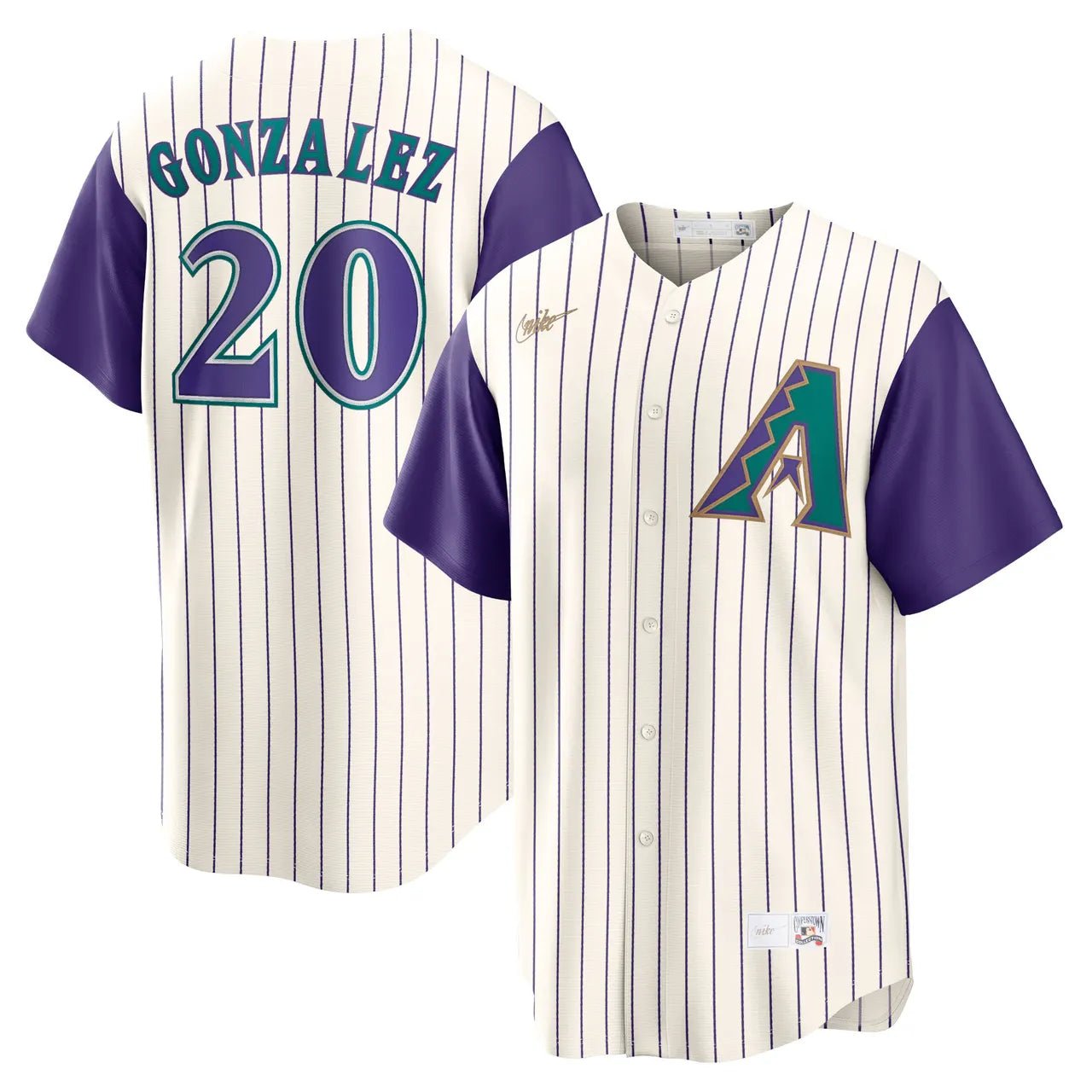 Diamondbacks Gonzalez Throwback Jersey - Hình 2