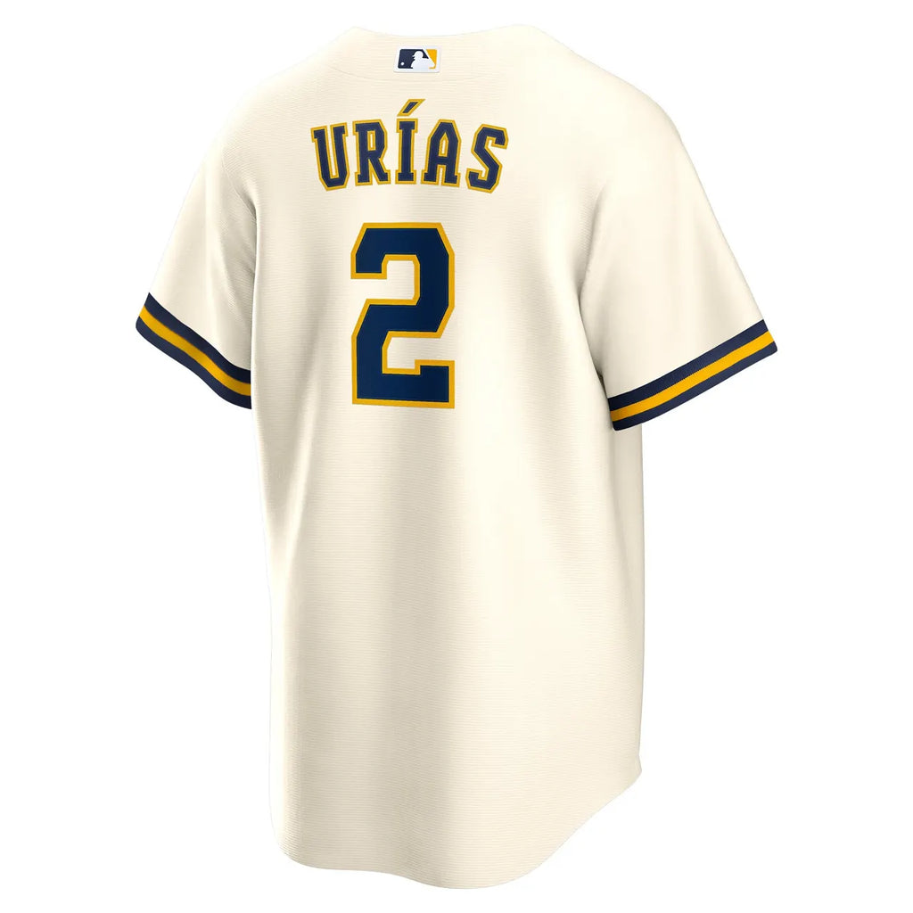 Nike Urias Brewers Cream Jersey - Hình 4