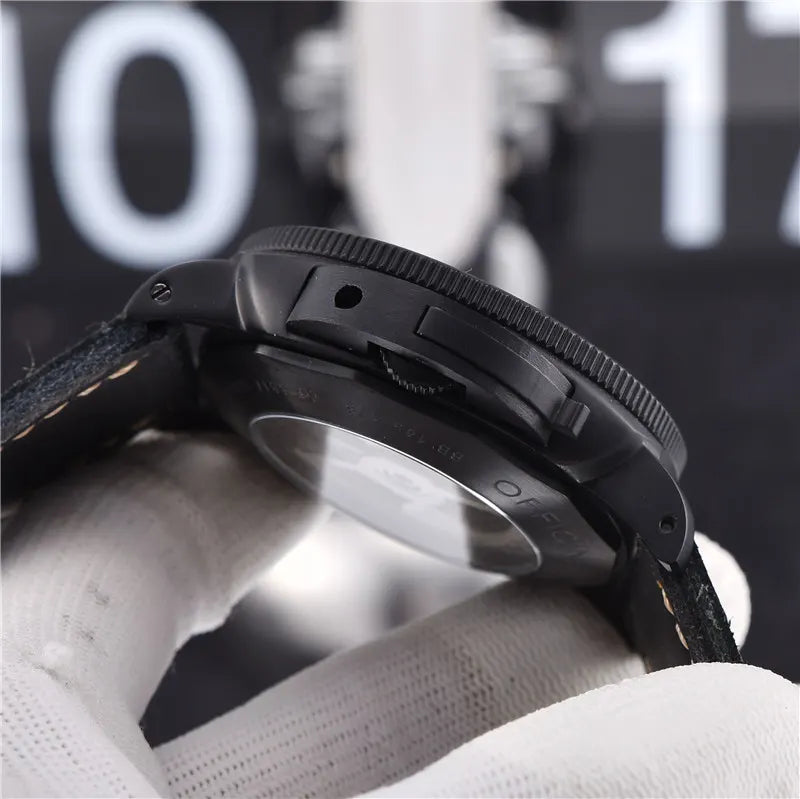 Panerai GMT Black Leather - Hình 4