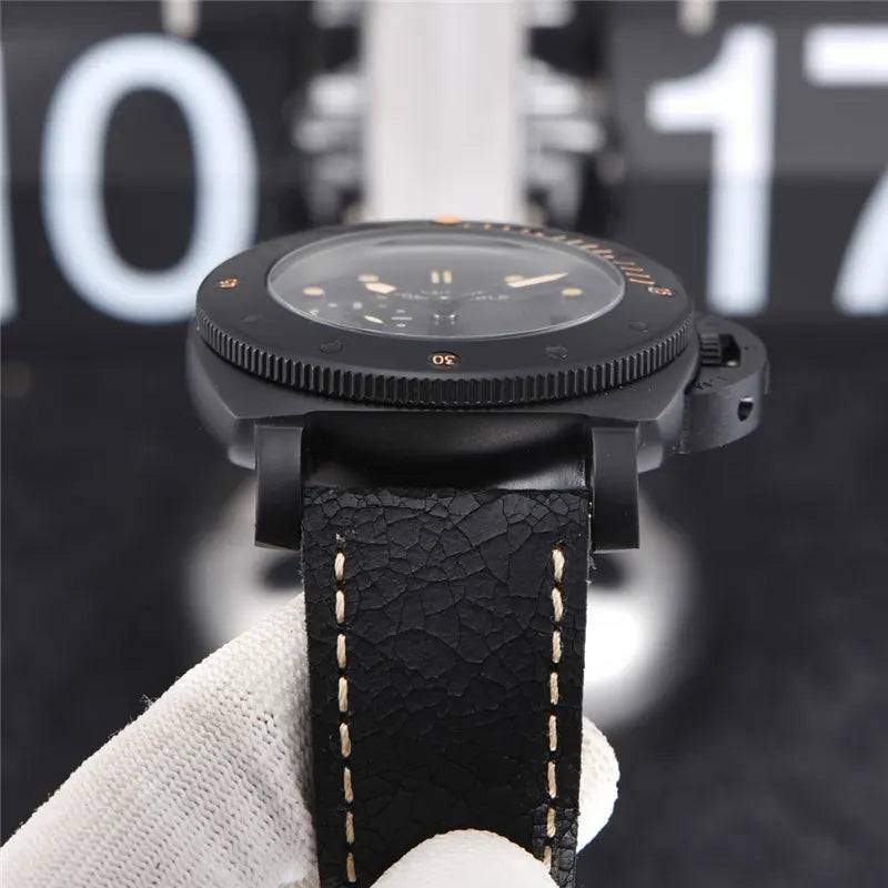 Panerai GMT Black Leather - Hình 5
