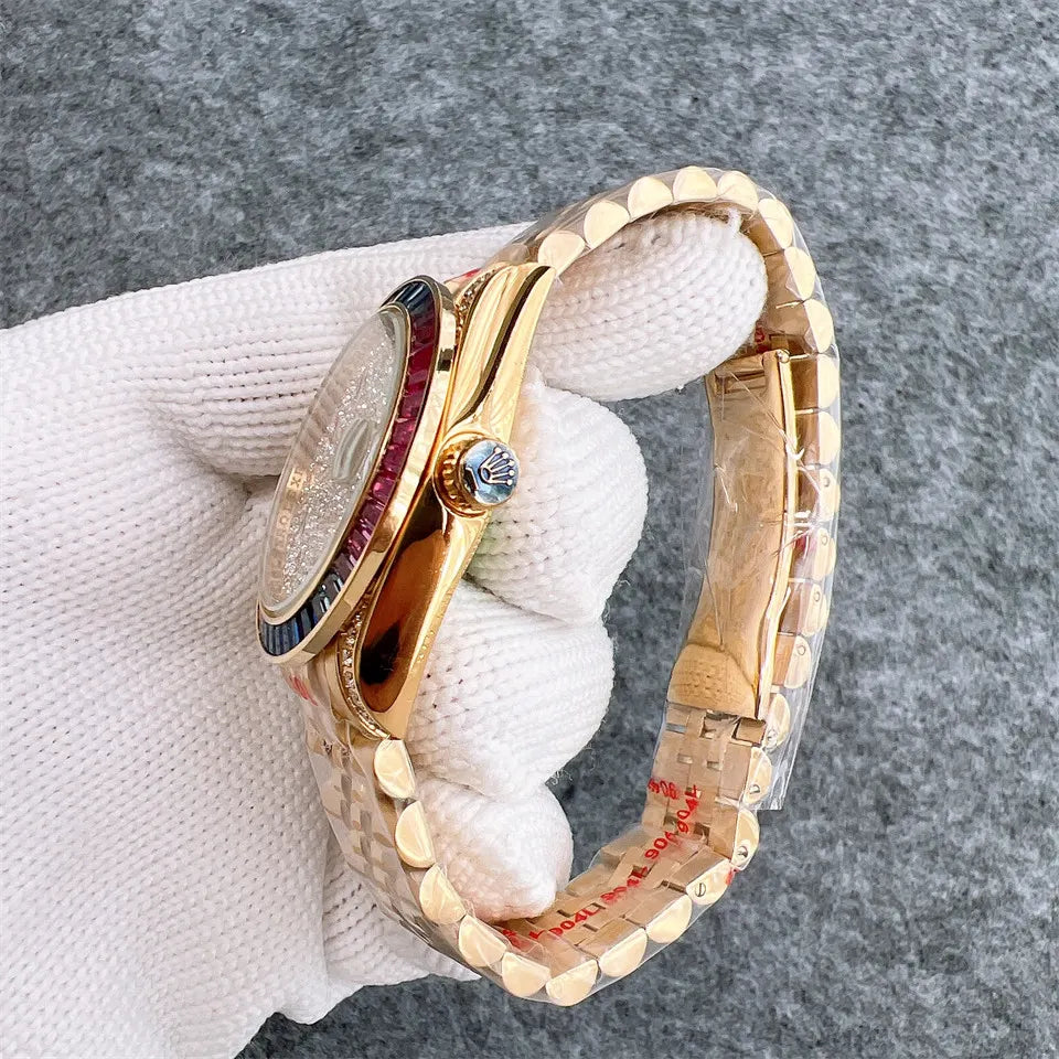 Rolex Gold Rainbow Diamond Dial - Hình 4