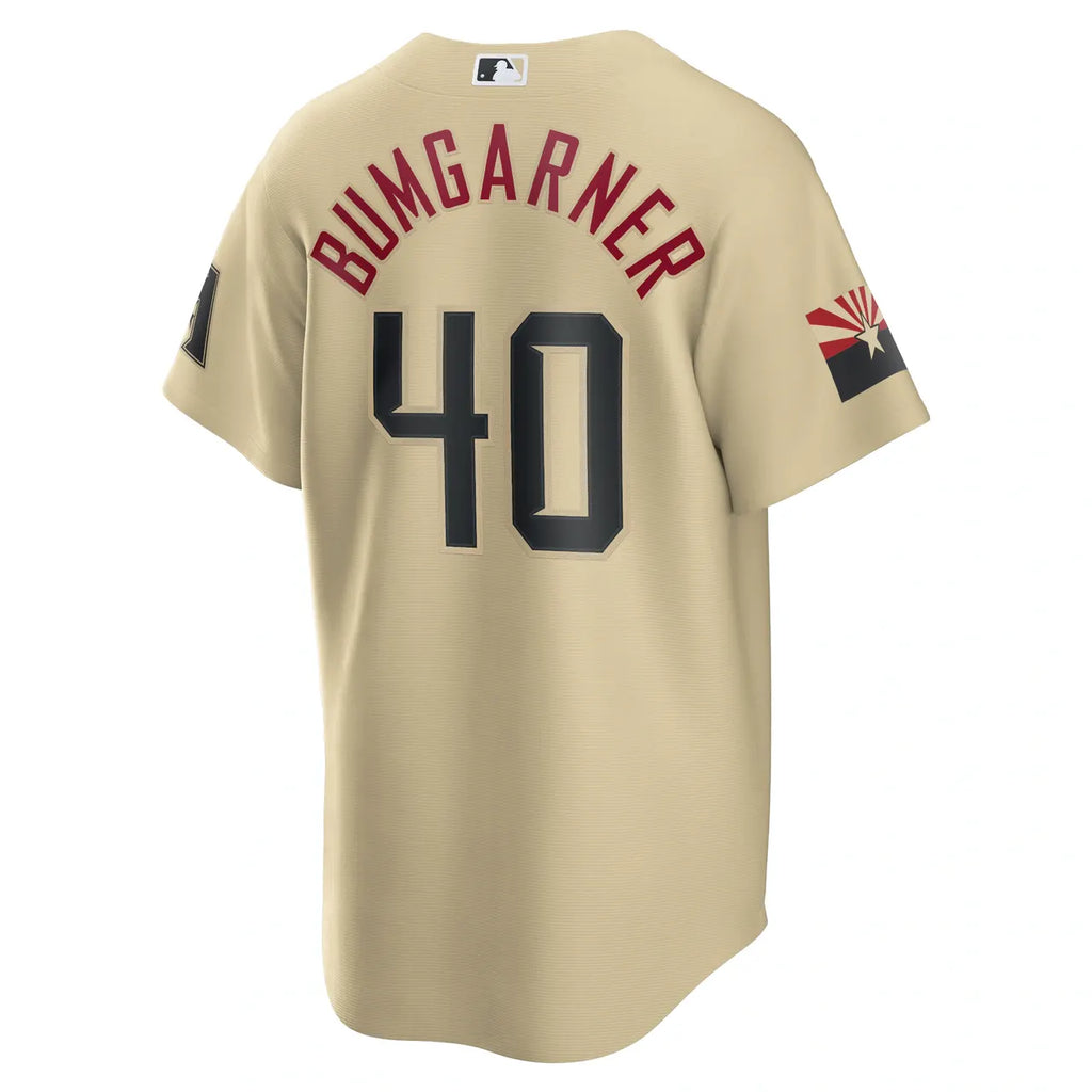 nike Bumgarner D-backs Serpientes Jersey - Hình 4