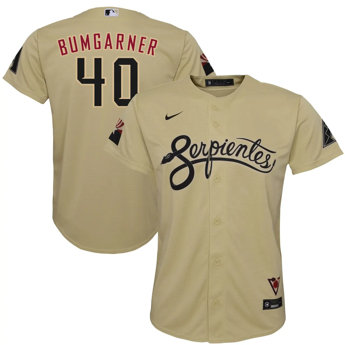 Bumgarner Serpientes Jersey Nike - Hình 2