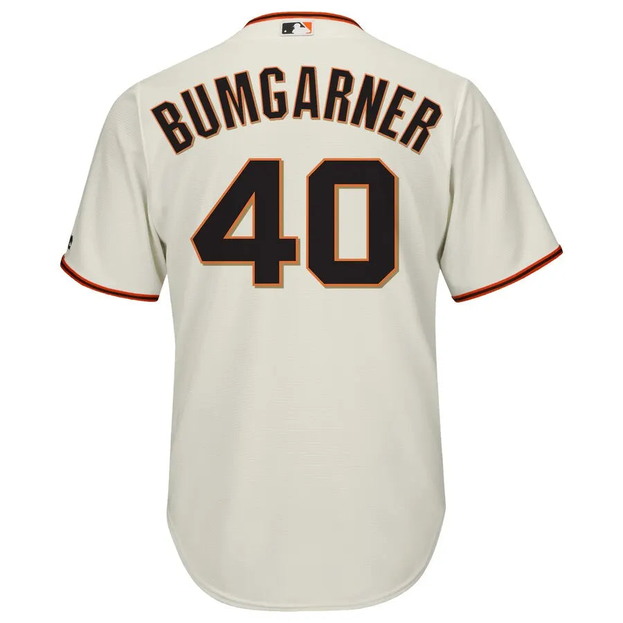 Bumgarner Giants Cream Jersey - Hình 3